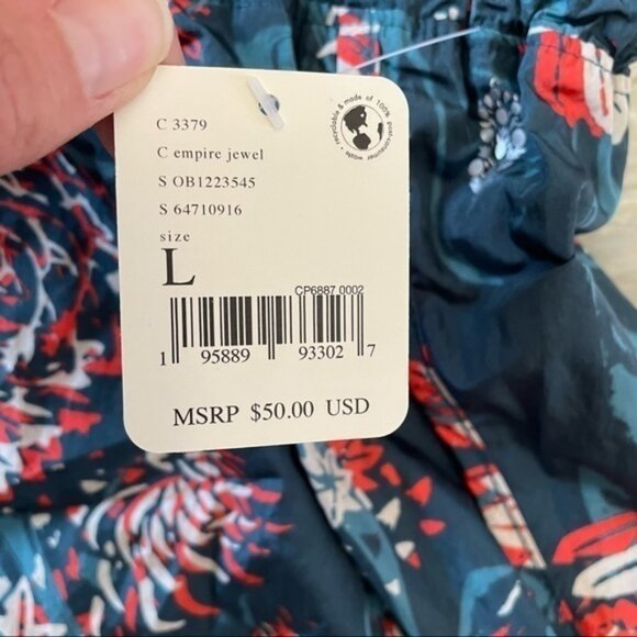 Free People workout shorts high‎ rise empire jewel L NWT - Picture 2 of 5